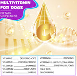 Multivitamin for Dogs, 15 in 1 Multivitamin for Dogs, Dog Vitamins and Supplement