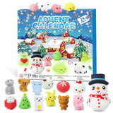 2024 Mochi Advent Calendar, 24 Days of Christmas Countdown Calendar, 24 Pcs Squishies Fidget Advent Calendar, Christmas Gift Ideas for Kids