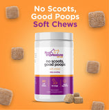 First Impressions No Scoots, Good Poops for Dogs - Tasty Soft Chews for Healthy Anal Gland and Digestion, High in Fiber for Dogs - with Beet Pulp, Psyllium Husk, and Pumpkin - 60 ct