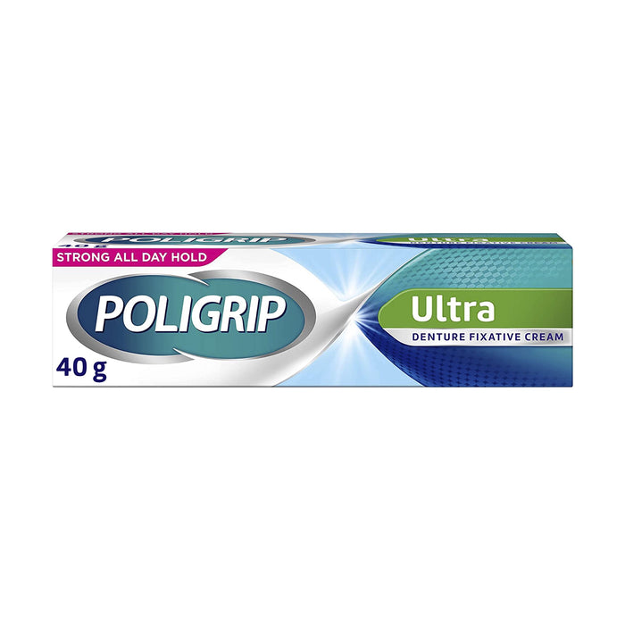 Poligrip Ultra Denture Fixative Cream 40g