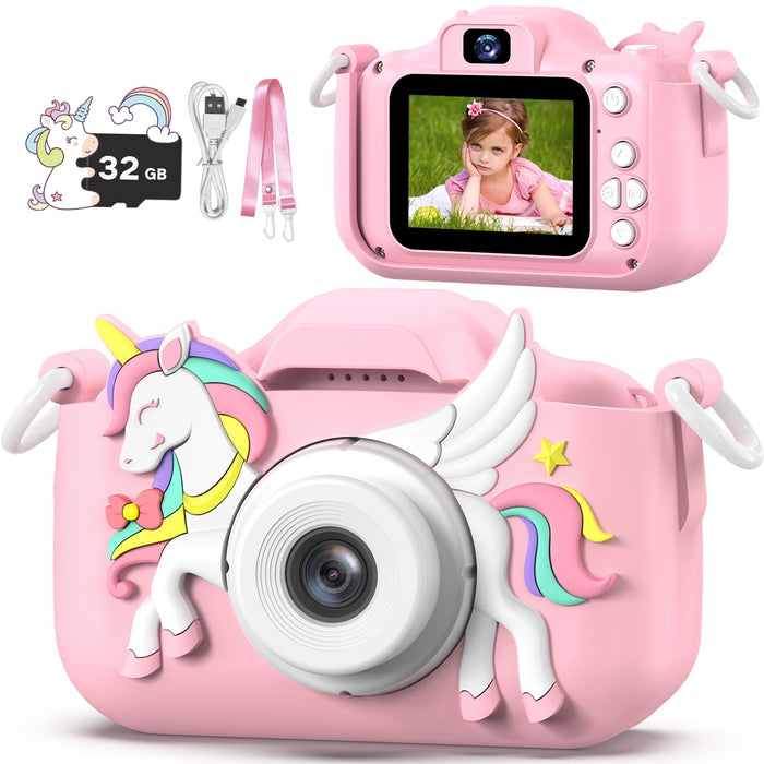 Kids Camera Toy, masterbee Children Camera Toys for Kids Age 3-12, Christmas/Birthday Gifts for Girls, 1080P HD Video Kids Digital Camera, Gift for 3 4 5 6 7 8 9 10 11 12 Year Old Girl