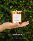 Benevolence LA Fresh Persimmon Wood Wick Candles | 8 Oz Scented Candles for Home Scented, Spring Candles Gifts for Women | 45 Hour Burn Aromatherapy Candles for Men | Natural Candles