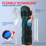 FEATOL Resting Hand Splint Stroke Hand Night Immobilizer with Removable Hand Splints- Pain Relief For Carpel Tunnel, Stroke Recovery, Arthritis, Tendinitis-Functional Support Wrist Finger Brace-Left Hand Small-For Men and Women