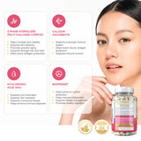 Premium Collagen Pills for Women - 120 Capsules, 2100 mg Colageno Hidrolizado, Grass Fed Collagen Supplements (Type I, II, III, V, X) + Hyaluronic Acid, Vitamin C, Bioperine, Anti-Aging, Skin, Hair