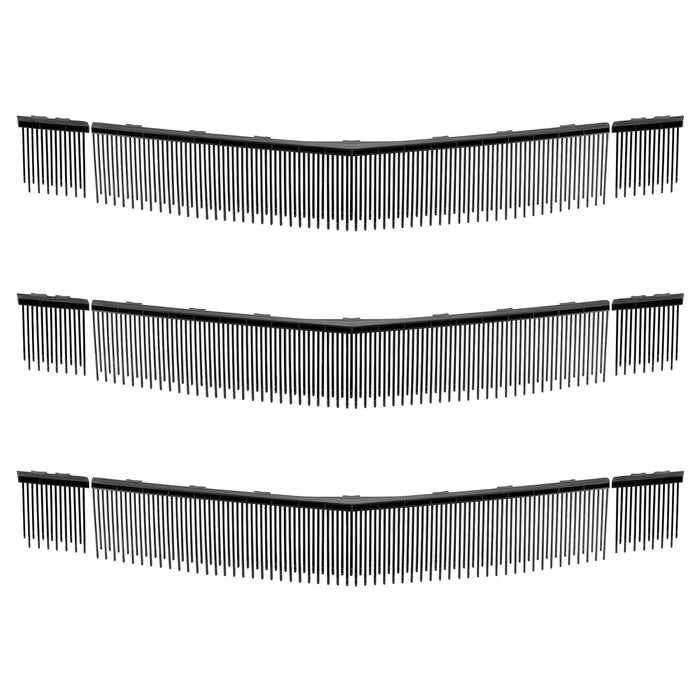 VEVOR 3 Packs Lawn Sweeper Brush Replacement, Compatible with VEVOR 30 in Lawn & Leaf Collector Sweepers, Yard Sweeper Brush Paddle with Durable V-Shaped Bristles for Easy Grass Leaf Cleanup
