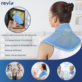 REVIX XL Neck Ice Packs for Injuries Reusable Ice Packs for Neck and Shoulders Pain, Swelling, Bruises, Sprains and Muscles Spasms, Hot and Cold Compress for Cervical Surgery Recovery, 2 Packs