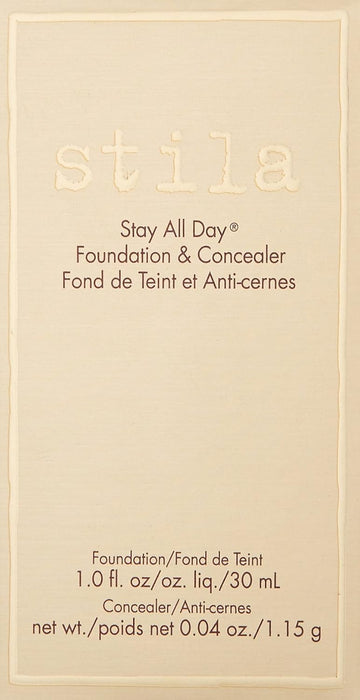 STILA Stay All Day Foundation & Concealer #0 Porcelion 1oz