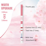 ACCUBIO Pregnancy Test Strips with Urine Cups, hCG Early Detection Home Pregnancy Test, Sensitive & Over 99% Accurate, 50 Count Individually Wrapped, Rapid Early Pregnancy Tests Kit 5mm Wider 25mIU/mL