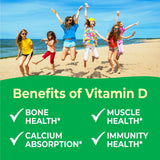 VitaWorks Kids Vitamin D 1000 IU Chewable Tablets - Tasty Natural Orange Flavor - Vegan, GMO-Free, Gluten Free, Nut Free Vitamins - Dietary Supplement for Immune Support - for Children - 120 Chewables