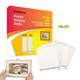 28 Pairs(56 Strips) Large Picture Hanging Strips Heavy Duty, Damage Free Picture Hangers, Hook and Loop Tape, Removable Adhesive Strips for Frame Hanging, Christmas Decorations.