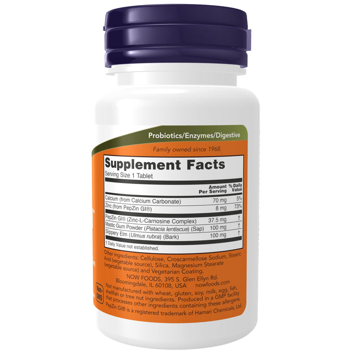 NOW Supplements Ulcetrol™, Digestive Health*, With PepZin GI® & Mastic Gum, Supports Gastric Health*, 60 Tablets