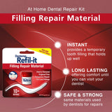 Dentemp Refil-It Dental Repair Kit - Temporary Tooth Filling (Cherry Flavor)