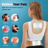 MASTOGO Wireless Tens Unit Muscle Stimulator, 6 Modes 19 Intensity Pain Relief Massager - On-Screen Display EMS Muscle Stimulator Machine, for Back, Sciatica, Shoulder Pain Relief