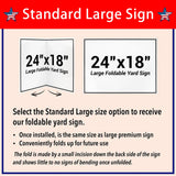 Trump Yard Signs 2024, 24x18In Trump Yard Signs Make America Great Again Foldable Double-Side Campaign Sign With H-Stakes Placard Voted Trump Triggering Outdoor Garden Lawn Parade Handheld Rally Decor