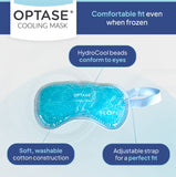 OPTASE Cooling Gel Eye Mask for Seasonal Inflammation Relief with HydroCool Technology - Cold Eye Compress for Puffy Eyes - Symptom Relief Eye Gel Mask for Dry Eyes