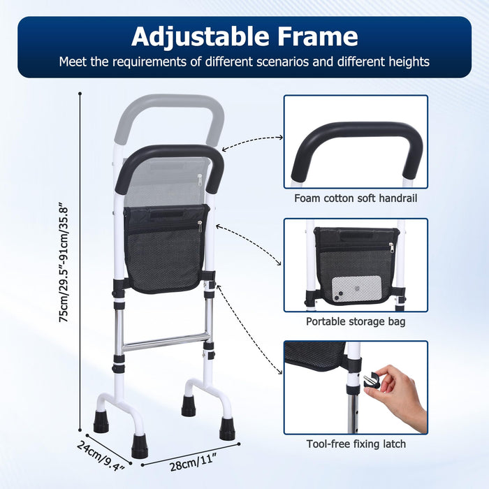 Stand Assist-Mobility Standing Aid Rail for Couch, Chair, Bedside, Toilet. Assistance Handle for Seniors and People with Limited Mobility. Safety Grab Bar for Standing, Walking, Up and Down the Stairs