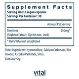 Vital Nutrients Genistein | Easily Absorbed Isoflavones for Bone Health Support* | Vegan Supplement | Gluten and Dairy Free | Non GMO | 60 Capsules