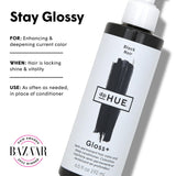 dpHUE Gloss+, Black - 6.5 oz - Semi-Permanent Hair Color & Conditioner - Paraben, SLS & SLES Sulfate Free - Vegan, Leaping Bunny Certified