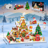 INSOON Advent Calendar 2024 Gingerbread House Mini Building Set with LED Light - 24 Day Christmas Countdown Building Block 1763 PCS, Xmas Gift Brick Toy Playset for Adult Teens Kids Girls Boys Ages 10+