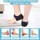 2 Pairs Thicker Heel Cushion Cups for Heel Pain【Updated Version】, Plantar Fasciitis Heel Spur Relief Products, Heel Supports Inserts, Heel Protectors for Pressure Sores