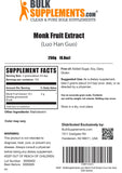 BulkSupplements.com Monk Fruit Extract Powder - Luo Han Guo - Pure Monk Fruit - Monk Fruit Powder - Monk Fruit Without Erythritol - 2g or Monk Fruit Extract per Serving (250 Grams - 8.8 oz)