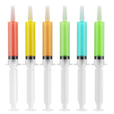 JOLLY PARTY 40 Pack Jelly Shot Syringes, 1.5 oz Jelly Shot Syringe With Caps, Reusable Plastic Syringe for Jelly Shot, Durable Jelly Shot Containers for Party Halloween, Christmas, Thanksgiving