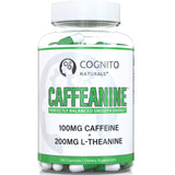Cognito Naturals CAFFEANINE 100mg Caffeine + 200mg L-Theanine (240 Servings), Perfectly Balanced Smooth Energy, Premium Caffeine L-Theanine Supplement