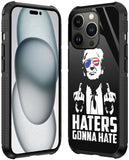 TMENGTANG Case Compatible with iPhone 14 Pro Max,Haters Gonna Hate President Trump for Boy Men [Shockproof Corners] [Anti-Scratch] Military Grade Protective Case for iPhone 14 Pro Max