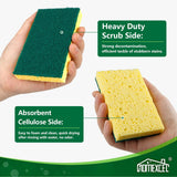 HOMEXCEL Non-Scratch Scrub Sponges, 48 Count Sponges for Dishes, Heavy Duty Kitchen Sponge, Dual Sided Cleaning Sponges for Kitchen, Household and More