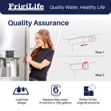 FrigiLife Refrigerator Water Filter Compatible with Frigidaire EPTWFU01, EWF02, Pure Source Ultra II, 2PACK