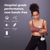 Elvie Stride Hospital-Grade App-Controlled Breast Pump | Hands-Free Wearable Ultra-Quiet Electric Breast Pump with 2-Modes 10-Settings & 5oz Capacity per Cup (Stride Pump)