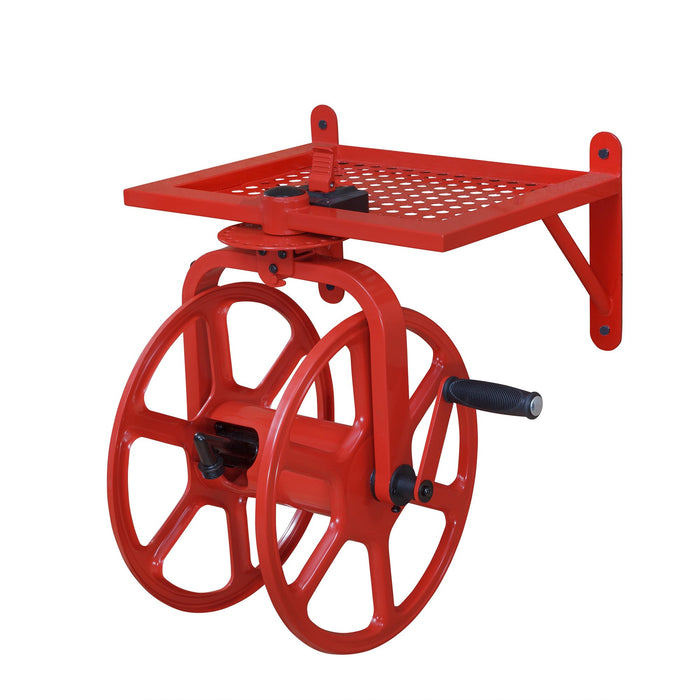 Liberty Garden Revolution Hose Reel with Pull Up Latch, Red