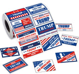 1000Pcs Trump 2024 Stickers - Trump 2024 Flag Stickers, Take America Back, 2024 Presidential Election Stickers, Trump Bumper Sticker, Trump Merchandise, 500pcs/roll, Total 1000pcs