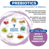 Vital Planet - Vital Flora Women’s Daily Probiotic 60 Billion CFU, Diverse Strains, Organic Prebiotics, Vaginal and Immune Support, Shelf Stable Digestive Health Probiotics for Women 60 Capsules