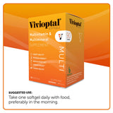 Vivioptal Multi 90 Softgels - Multivitamin & Multimineral Supplement - Lipotropic Substances & Trace Elements