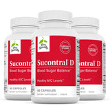 Terry Naturally Sucontral D - 60 Capsules, Pack of 3-100 mg Hintonia LatiFlora - Non-GMO, Gluten Free - 180 Total Servings