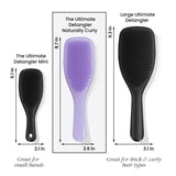 Tangle Teezer The Naturally Curly Ultimate Detangling Brush, Dry and Wet Hair Brush Detangler for for 3C to 4C Hair, Purple Passion