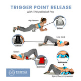 Thrival Relief Pro- Fully Adjustable Psoas, Back and Hip Flexor Muscle Release Tool for Deep Tissue, Trigger Point Massage – Made in USA