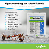 Advion Ant Gel Bait, 4 Tubes x 30-Grams, 1 Plunger and 2 Tips, Effective Ant Bait, Formulated with 0.05% Indoxacarb, Indoor and Outdoor Use, Ant Killer Gel for Control of Most Major Ant Species