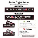 Probsin Trump Vance 2024 Banner Black 120" x 20" Decorations Take America Back President Trump Vice President Vance Yard Sign Party Supplies Hanging Outdoor Gate Decor Fence Door Indoor Wall