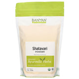Banyan Botanicals Organic Shatavari Powder – Asparagus racemosus – Ayurvedic Herb for Vata & Pitta, Balanced Female Hormones, Energy, Vitality & More* – 1lb. ­– Non-GMO Sustainably Sourced Vegan FFL