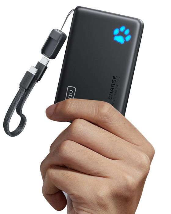 INIU 10000mAh 45W Fast Charging Portable Charger, Smaller Travel Power Bank