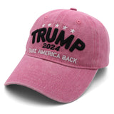 Trump Hat MAGA Hats Trump 2024 Donald Trump Merchandise Make America Great Again Hat Trump 2024 Hat Adjustable Baseball Cap Pink