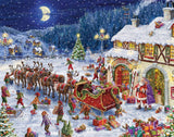 Santa's Sleigh Advent Calendar (Countdown to Christmas) with Holiday Pictures by Vermont Christmas Company