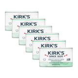 Kirk's Castile Bar Soap Clean Soap for Men, Women & Children | Premium Coconut Oil | Sensitive Skin Formula, Vegan | Soothing Aloe Vera | 4 oz. Bars - 6 Pack