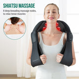 Snailax Shiatsu Neck and Back Massager with Heat, Gifts for Women Men, Heated Shoulder Massager for Pain Relief Deep Tissue, Electric Massagers for Neck, Back, Shoulder, Full Body