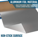 Rhino Aluminum Foil Heavy Duty - 18 x 525 sf, 25 Microns Thick (Pack of 2) Foil Aluminum Roll - Commercial Grade & Extra Thick, Strong Enough for Food Service Industry