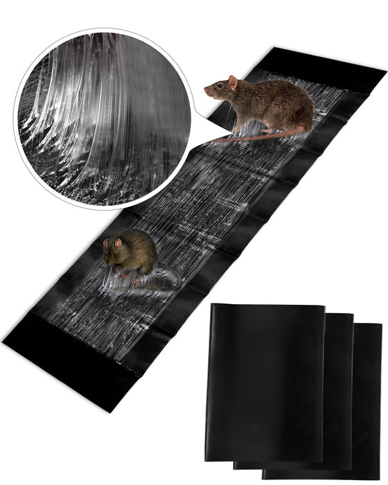 SEEKBIT Large Mice Mouse Glue Traps Rodent Catcher Rat Board Indoor Super Sticky (3Pack)