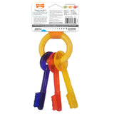 Nylabone Puppy Chew Keys Toy - Puppy Chew Toys for Teething - Puppy Supplies - Bacon Flavor, Small (1 Count)