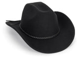 Western Cowboy Hat for Men Women Classic Roll Up Fedora Hat with Buckle Belt(Size:Medium)